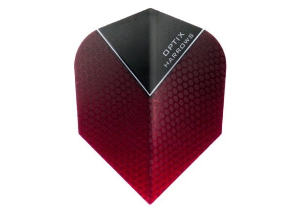 Optix Red/Black Standard Flights (100 micron)