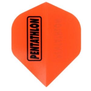Pentathlon Neon Orange Standard Flights (100 micron)