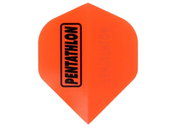 Pentathlon Neon Orange Standard Flights (100 micron)