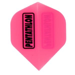 Pentathlon Neon Pink Standard Flights (100 micron)