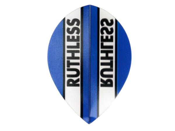 Ruthless Blue Teardrop Flights (100 micron)